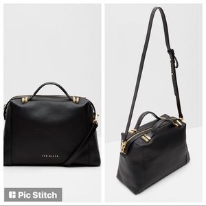 NWOT Ted Baker Maroon Leather Crossbody Bag (rare!)